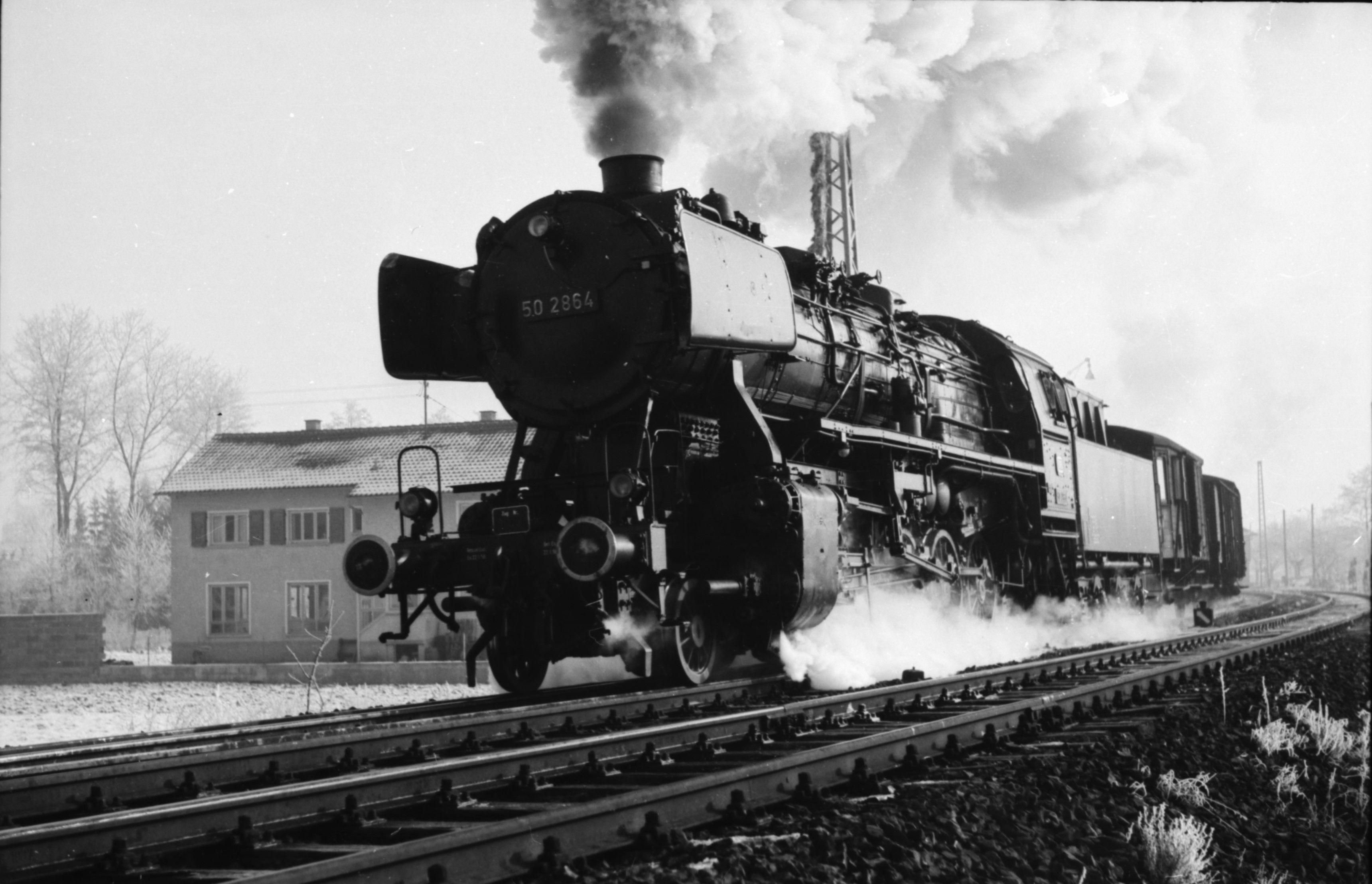 Dampflock im früheren Singen; (c) Walter Dennig